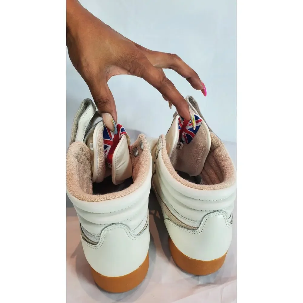 Reebok Beige Freestyle Hi Sneakers Women's Size 8 NWOB